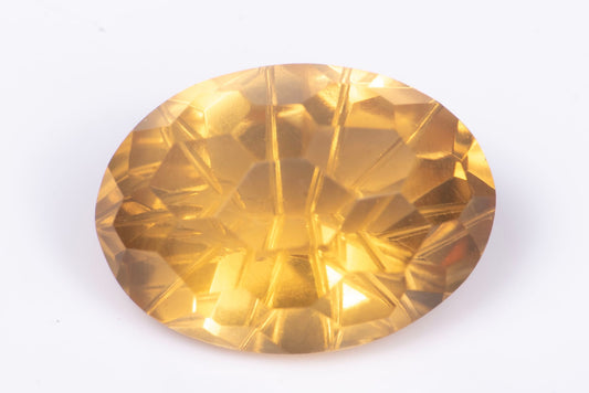 Golden citrine 4.98ct VS fancy oval cut