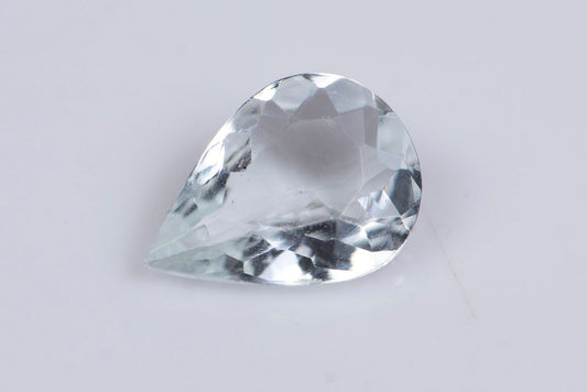 Goshenite (white aquamarine) 0.48ct teardrop cut