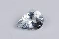 Natural goshenite white aquamarine beryl 0.61ct teardrop cut loose gemstone
