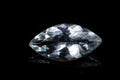 Natural goshenite white aquamarine beryl 0.84ct marquise cut loose gemstone for jewelry