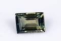 Natural green sapphire 0.35ct heated octagon cut loose gemstone for jewelry
