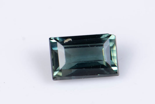 Green sapphire 0.36ct heated octagon cut