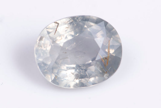 Green sapphire 0.93ct Malawi untreated oval cut