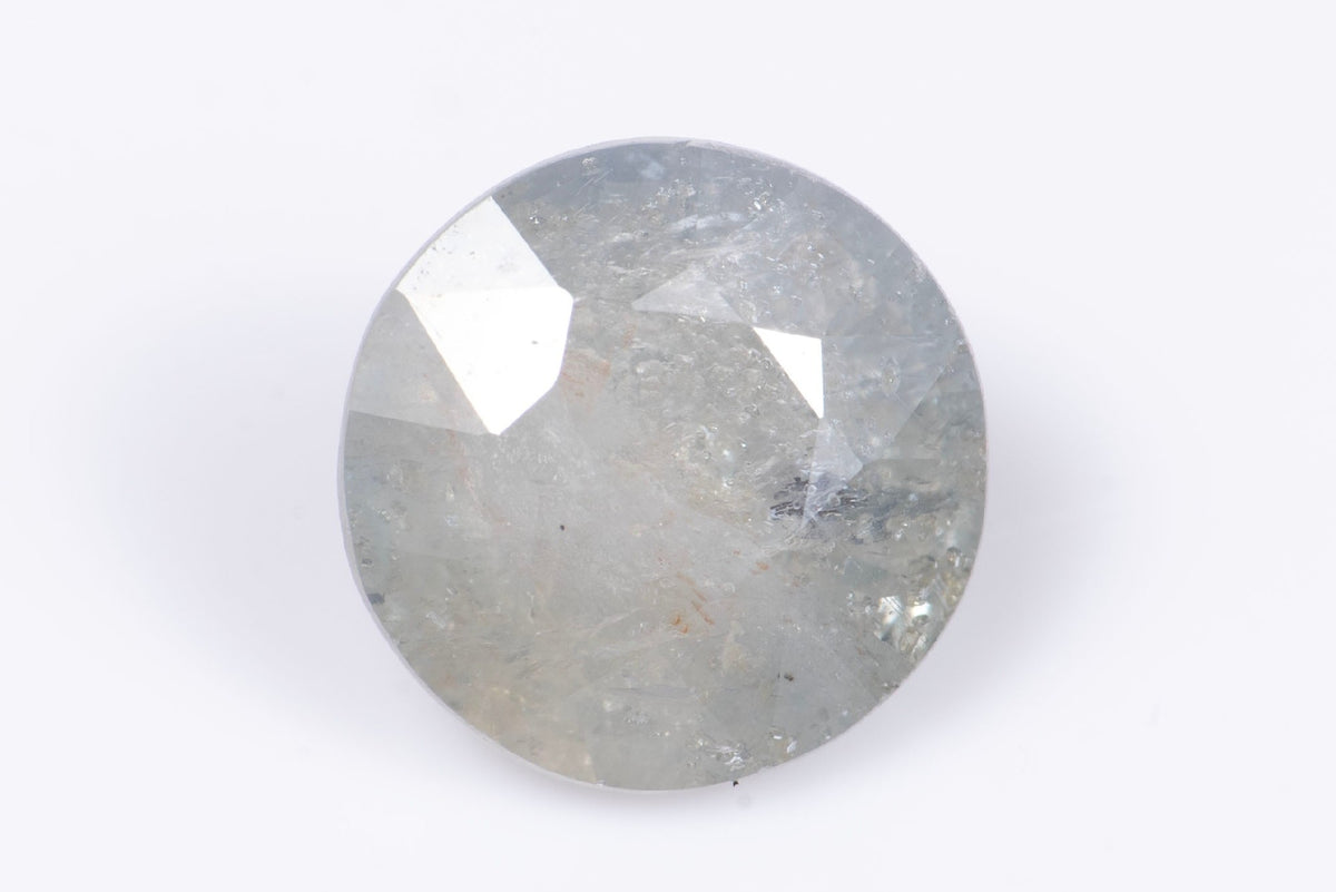 Естествен зелен сапфир 2.38ct 7.5mm, нетретиран, кръгла шлифовка