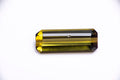 Natural green tourmaline 4.34ct VS baguette cut loose gemstone for jewelry