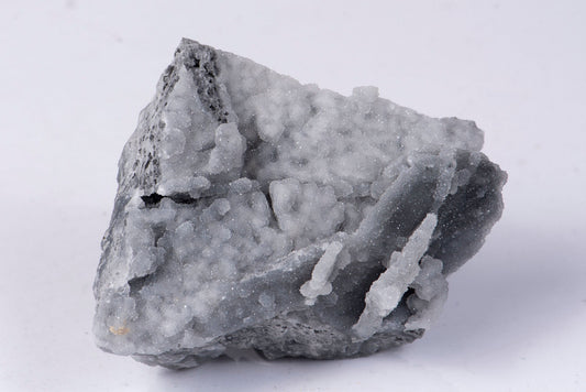 Natural grey chalcedony with sugar quartz 227g Bulgaria mineral specimen collector