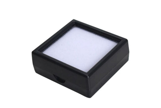 Gemstone Jewelry Display Box 3x3 cm – Black