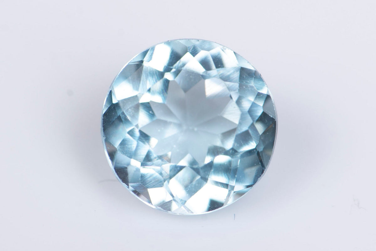 Natural Light Blue Topaz 0.91ct 6mm Round Cut