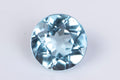 Естествен светлосин топаз 1.06ct 6.1mm кръгла шлифовка, единичен камък за бижута