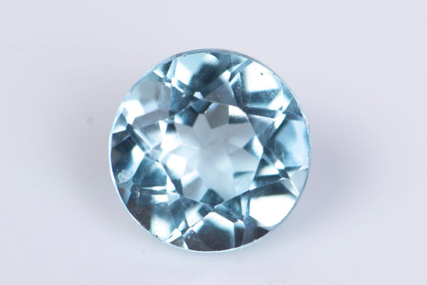 Natural Light Blue Topaz 1.06ct 6.1mm Round Cut