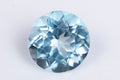 Natural light blue topaz 1.52ct 7.1mm round cut loose gemstone for jewelry