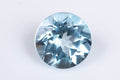 Естествен светлосин топаз 1.56ct 7.1mm кръгла шлифовка, единичен камък за бижута