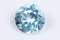 Естествен светлосин топаз 1.58ct 7mm кръгла шлифовка, единичен камък за бижута