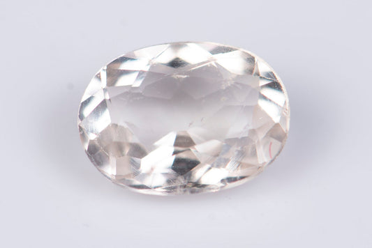 Light morganite (pink beryl) 0.65ct oval cut