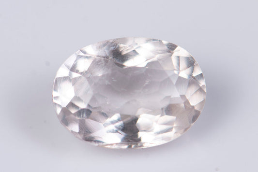 Light morganite (pink beryl) 0.71ct oval cut