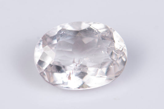 Light morganite (pink beryl) 0.78ct oval cut
