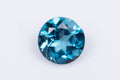 Естествен топаз Лондонско синьо 0.31ct 4mm кръгла шлифовка, единичен камък за бижута, втори камък