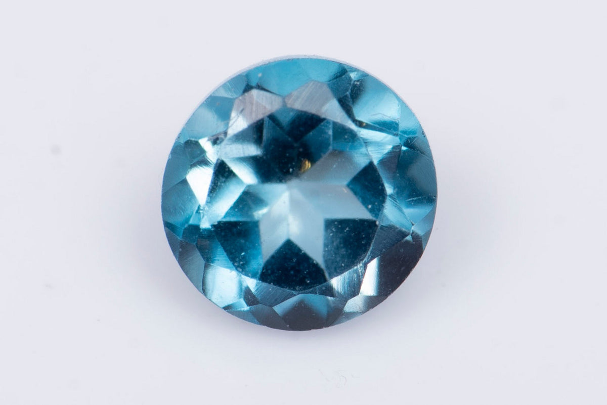 Natural London Blue Topaz 0.32ct 4mm Round Cut #2