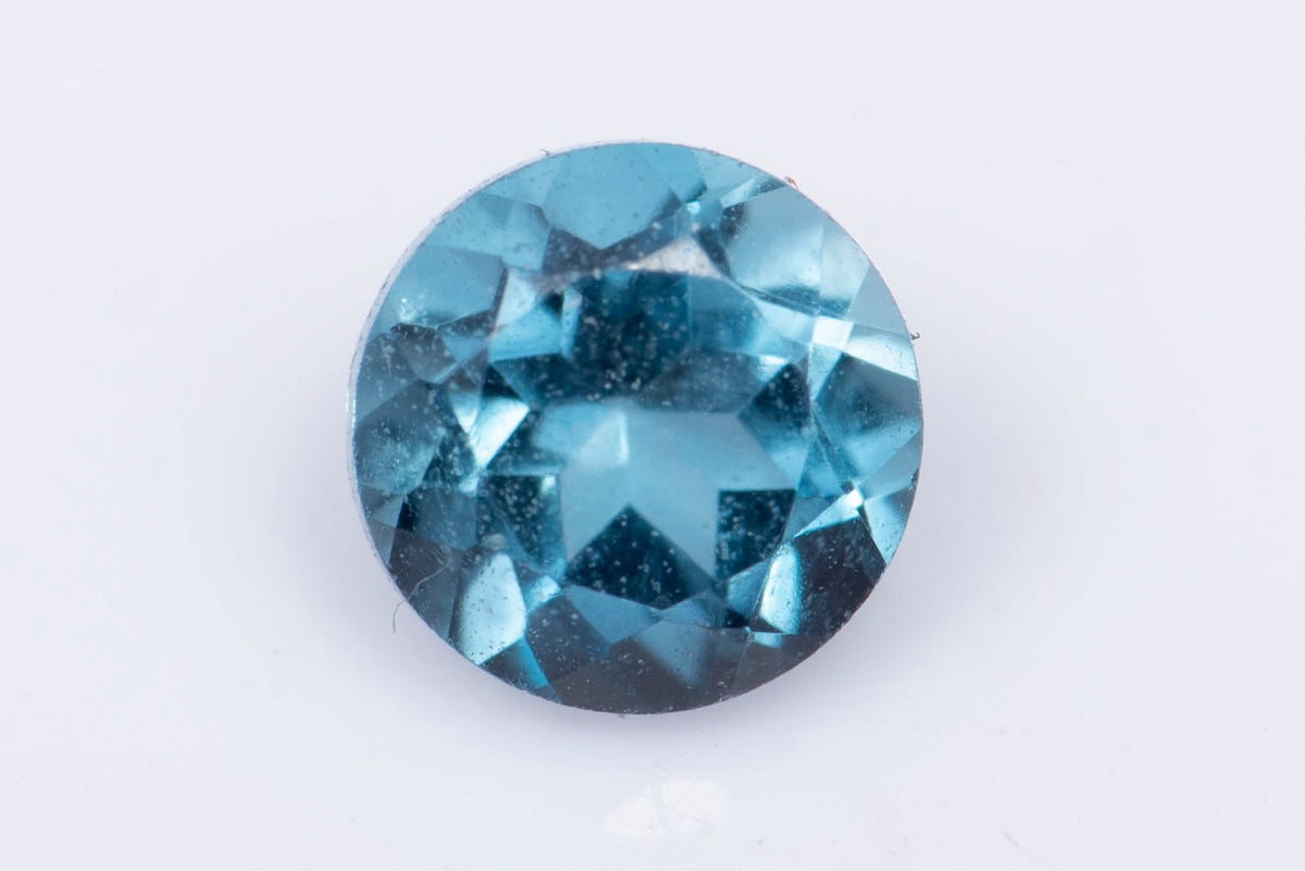 Natural London Blue Topaz 0.36ct 4mm Round Cut