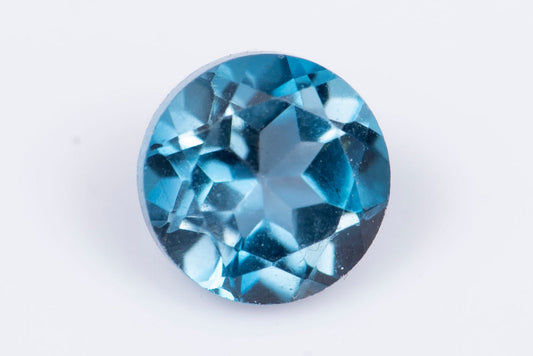 London blue topaz 0.71ct 5mm round cut