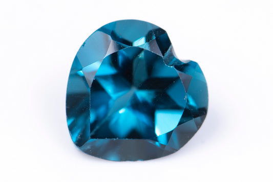 London blue topaz 1.45ct heart cut