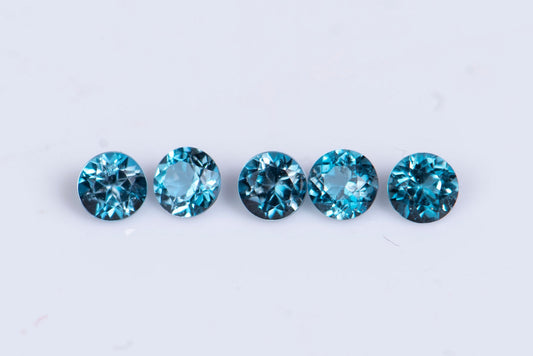 London blue topaz 2.5mm - price for 1 piece
