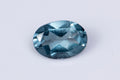 Естествен топаз Лондонско синьо 0.89ct 7x5mm овална шлифовка, единичен камък за бижута