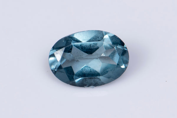 Natural London Blue Topaz 7x5mm 0.89ct Oval Cut