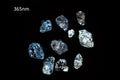 Natural petroleum quartz crystals lot 10pcs 21.8ct fluorescent UV reactive