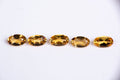 Natural citrine 5pcs oval cut 5x3mm 1.05ct loose gemstones for jewelry