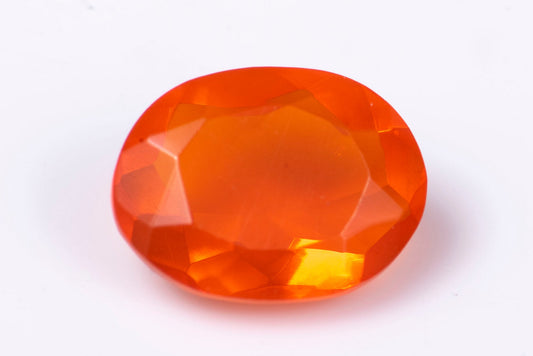 Мексикански огнен опал 0.80ct, овална шлифовка