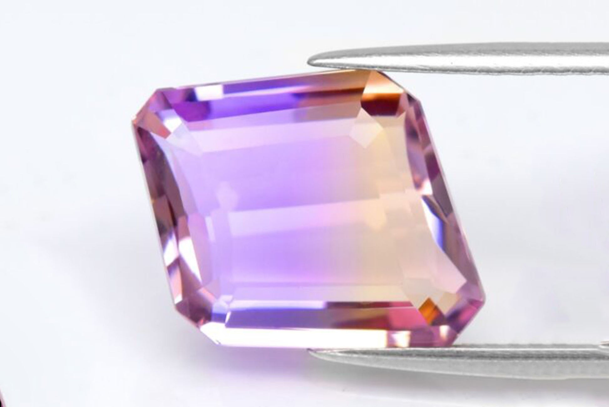 Natural ametrine 5.49ct VVS fancy cut loose gemstone amethyst citrine