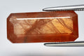 Natural orange sapphire 6.82ct 17.2x7.5mm octagon cut loose gemstone for jewelry