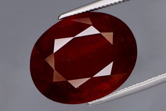 Natural orange spessartite garnet 11.98ct large oval cut loose gemstone