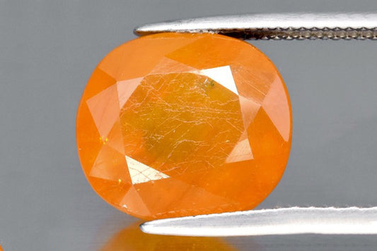 Natural yellow sapphire 21.39ct cushion cut lead-glass filled loose gemstone for jewelry