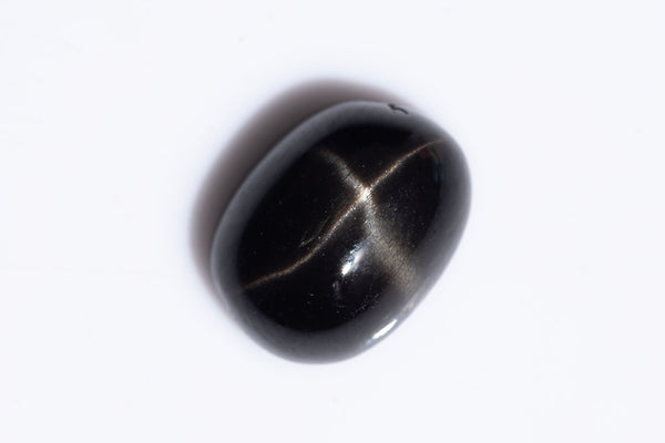 Natural Black Star Diopside 2.35ct 9x7mm Oval Cabochon