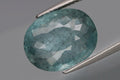 Natural blue aquamarine 6.55ct oval faceted cut loose gemstone for jewelry