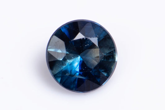 Natural blue sapphire 0.26ct 3.7mm VS heated round cut loose gemstone for jewelry