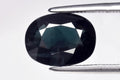 Natural bluish green sapphire 2.09ct 9x7mm oval cut heated loose gemstone for jewelry