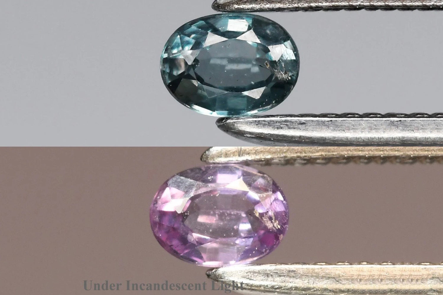 Natural color change garnet 0.10ct 3x2.3mm VS oval cut loose gemstone
