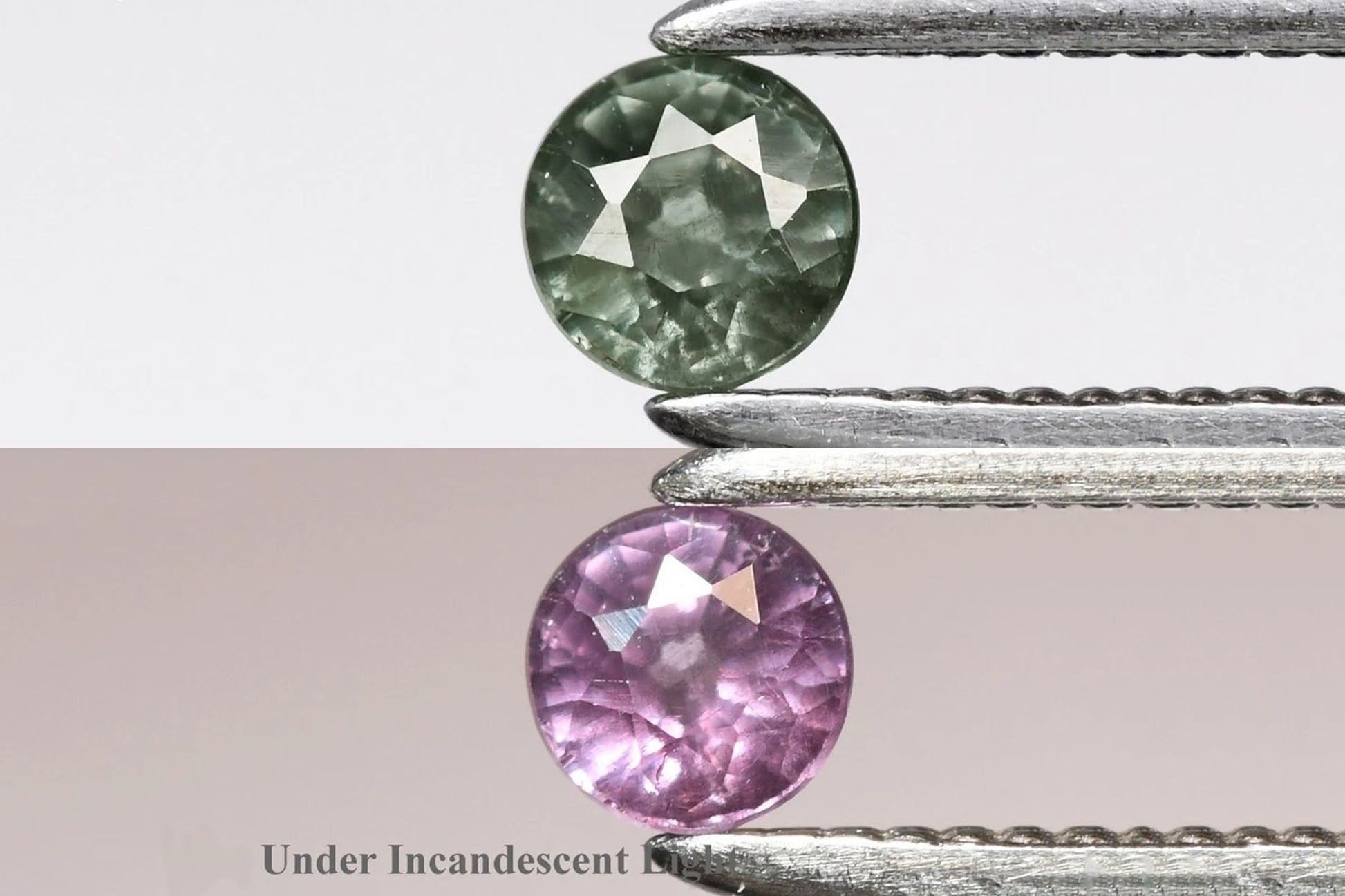 Natural color change garnet 0.14ct 2.8mm round cut loose gemstone