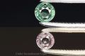 Natural color change garnet 0.14ct 3mm round cut loose gemstone