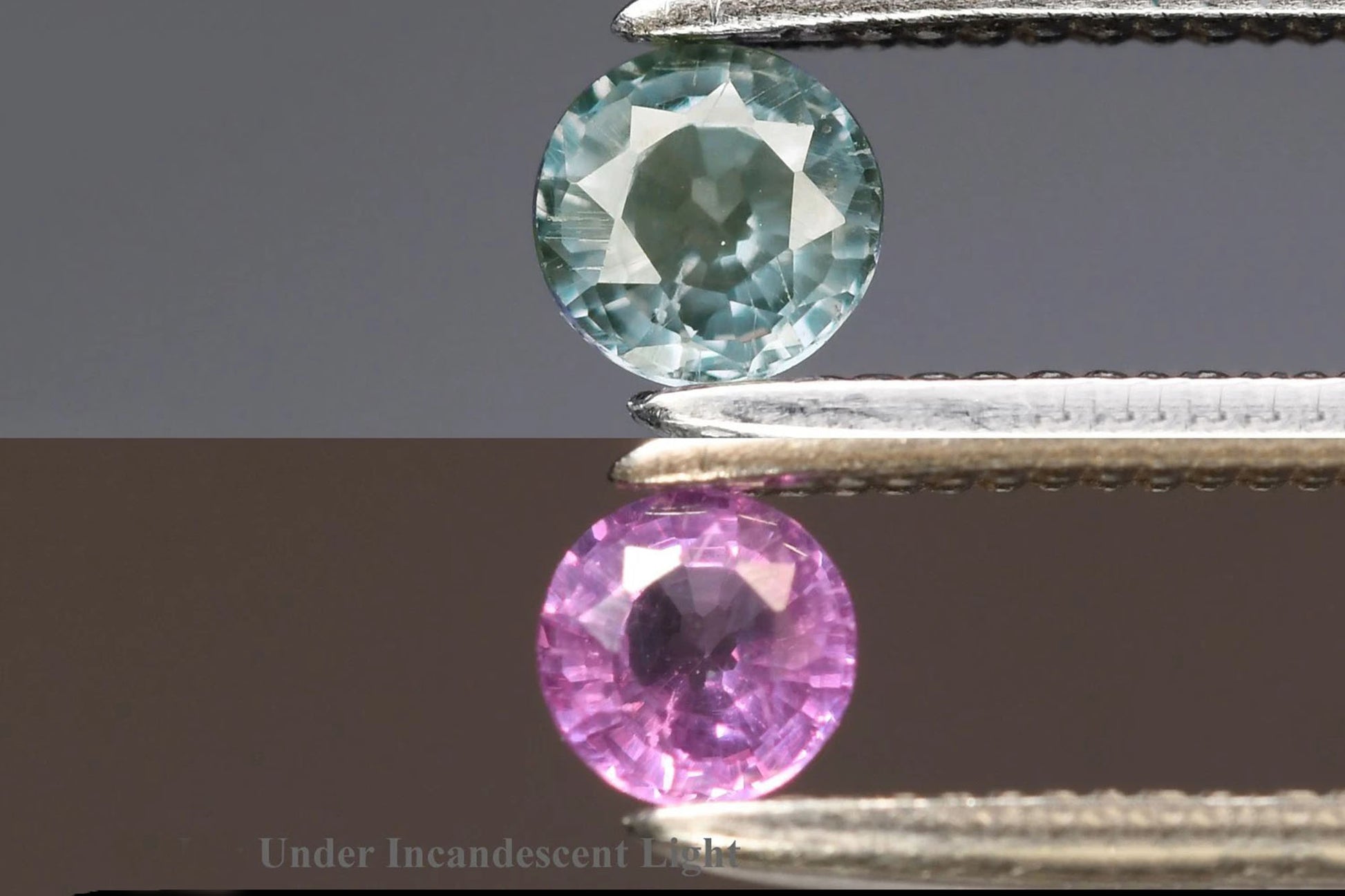 Natural color change garnet 0.15ct 3mm VS round cut loose gemstone