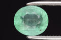 Natural emerald 0.76ct 6x5.2mm oval cut loose gemstone Nigeria origin