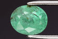 Natural emerald 0.82ct 6.3x5mm oval cut loose gemstone Nigeria origin