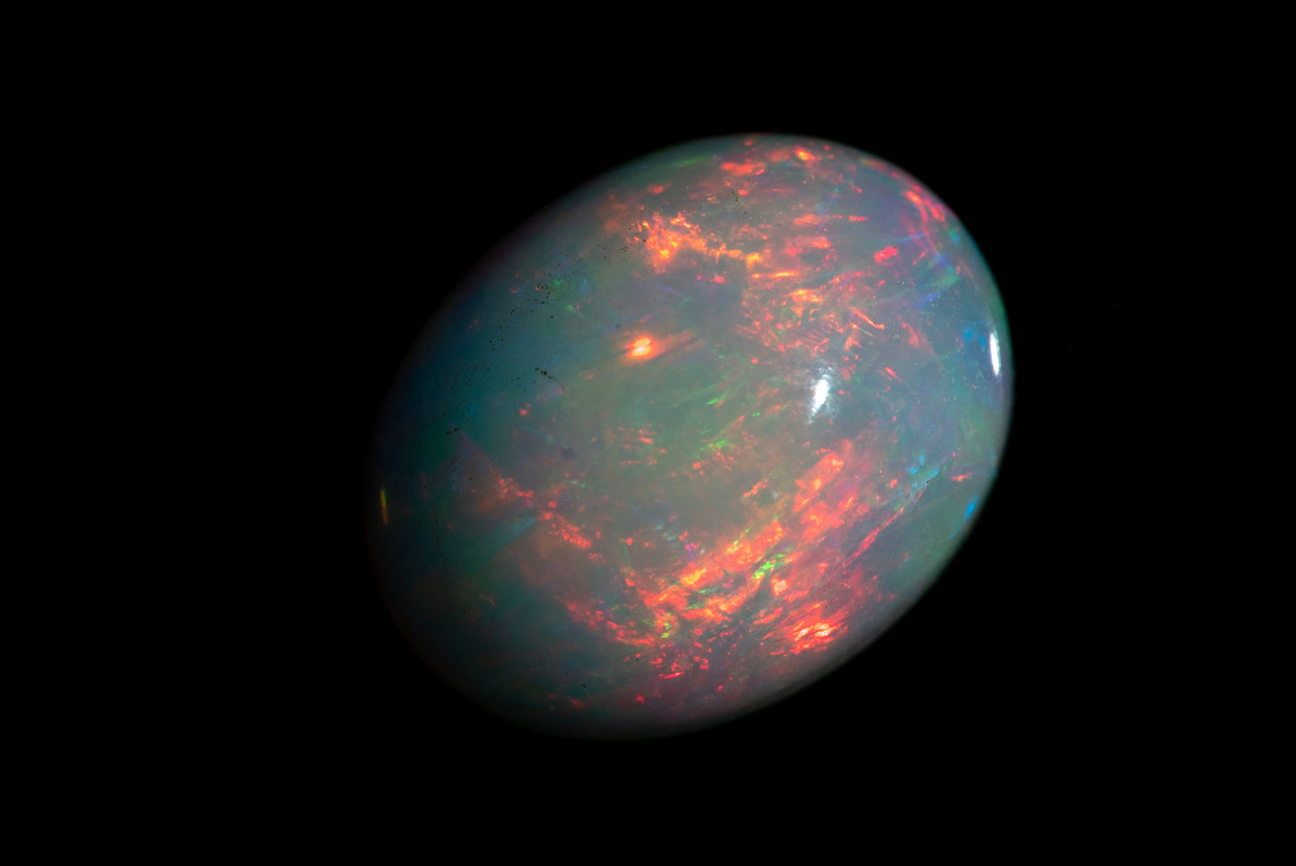 Natural Ethiopian opal 1.49ct 9x7mm oval cabochon loose gemstone
