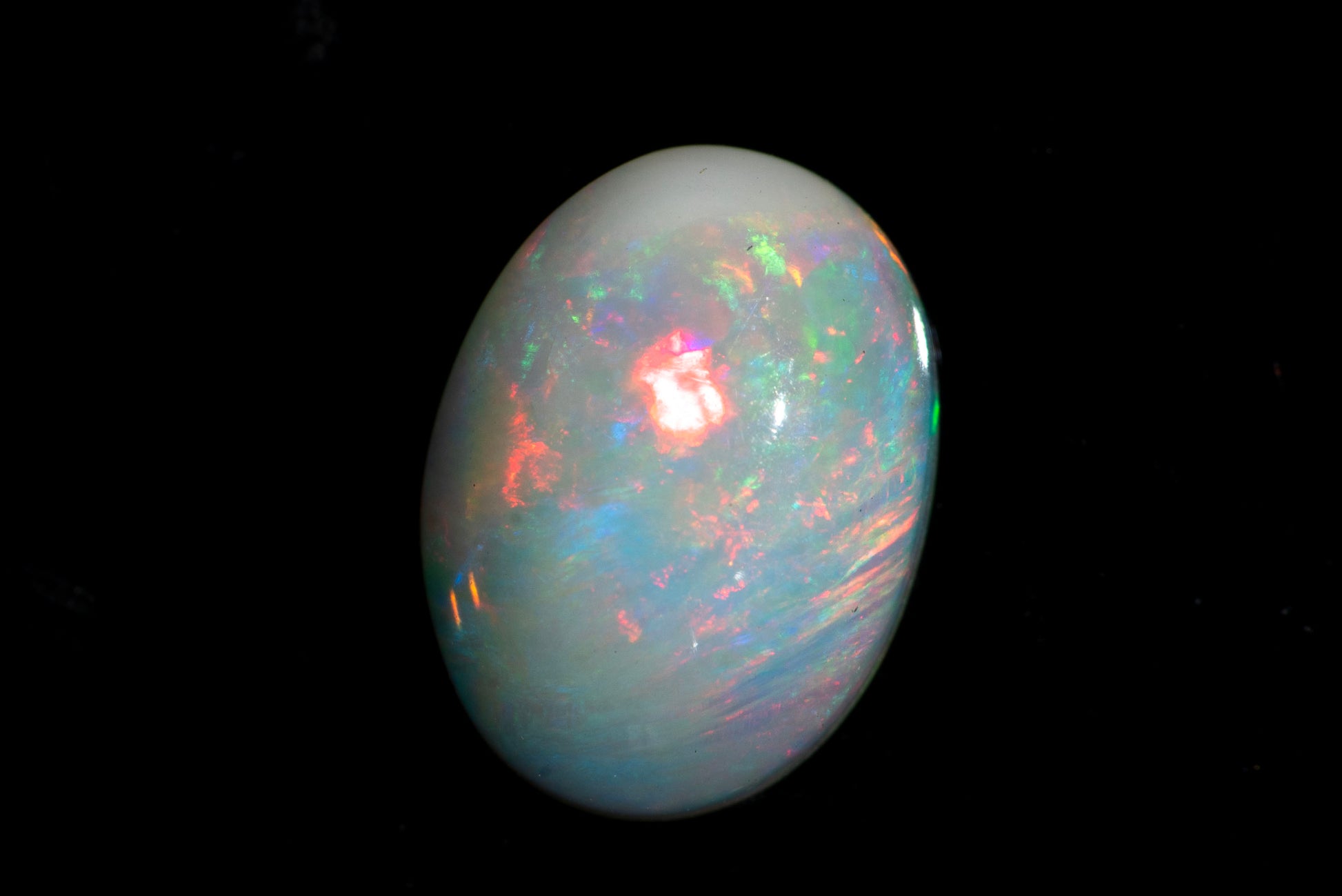 Natural Ethiopian opal 1.82ct oval cabochon loose gemstone