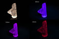 Natural fluorescent scapolite crystal 16.5ct UV reactive mineral specimen