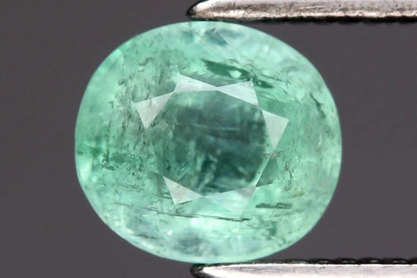 Natural Green Emerald from Nigeria 0.60ct 5.3x4.8mm Oval Cut