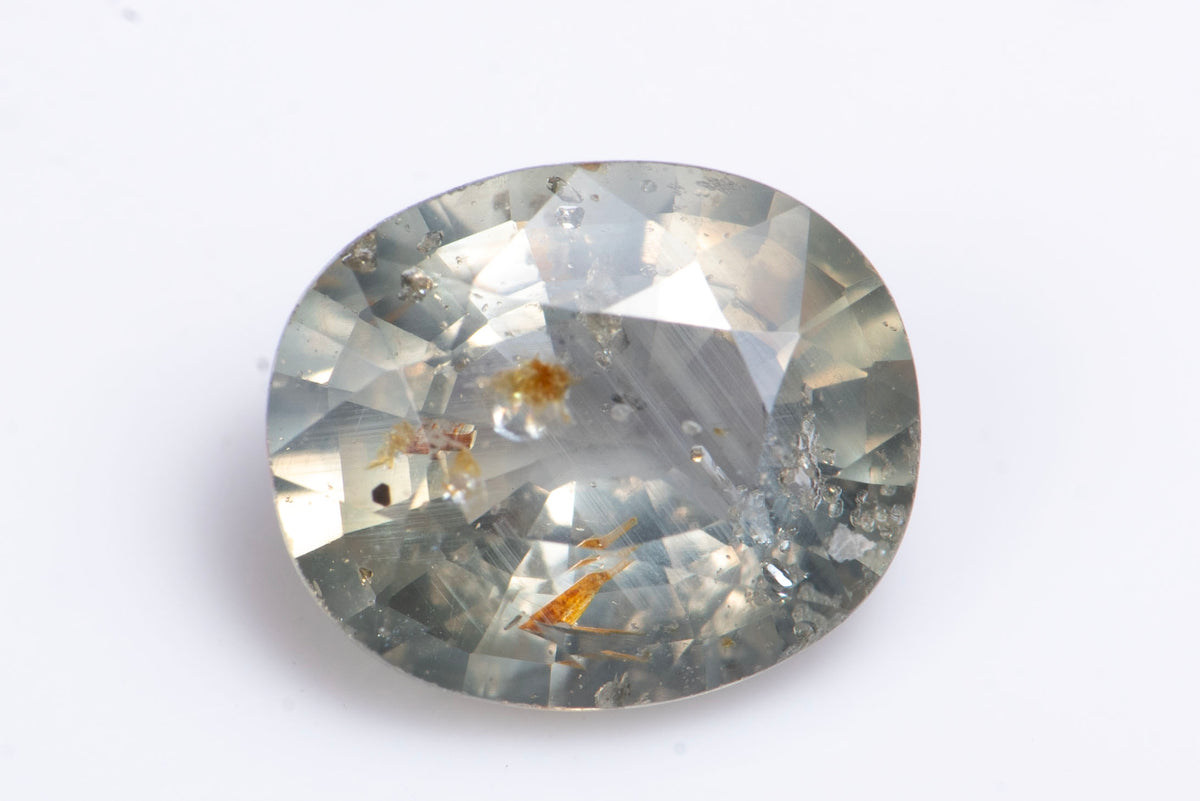 Естествен зелен нетретиран сапфир 1.05ct овална шлифовка